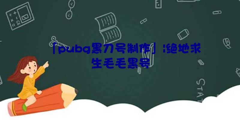 「pubg黑刀号制作」|绝地求生毛毛黑号